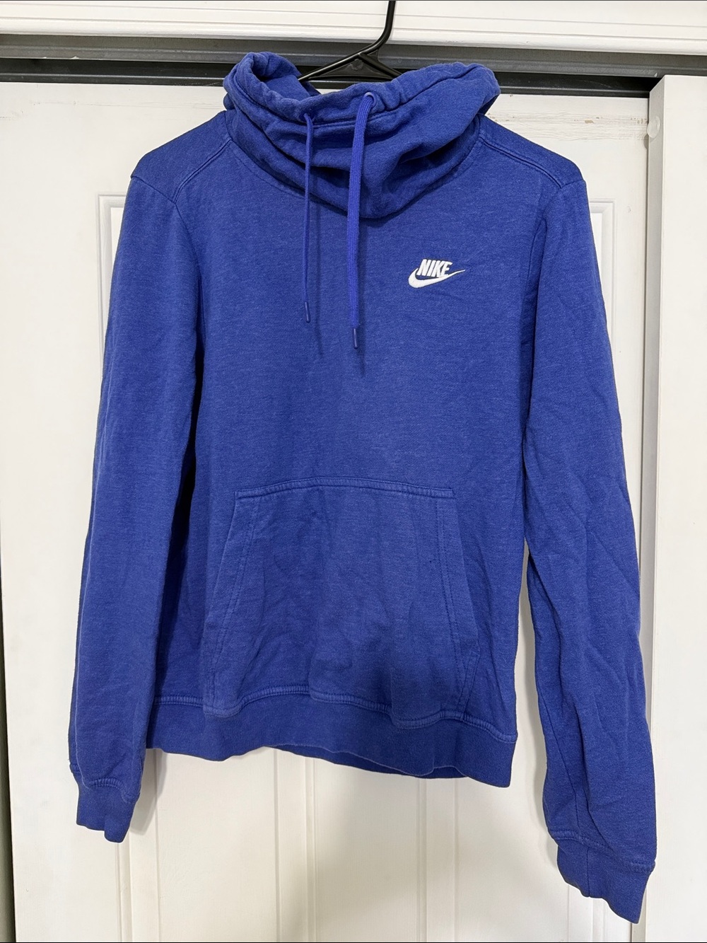 Nike Women's Royal Blue Cowl Neck Pullover with Drawstring